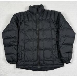 Cabela’s Goose Down 650 Jacket Youth Large Fits Adult Small Black Puffer Coat